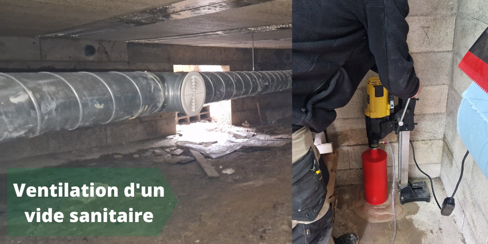 Ventilation d'un vide sanitaire - Clartelec - Electricien en Essonne